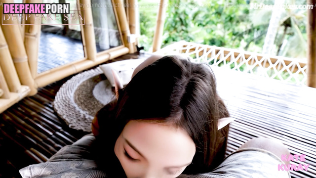 Brunette making amazing blowjob at the villa, Jisoo ai / 지수 블랙핑크