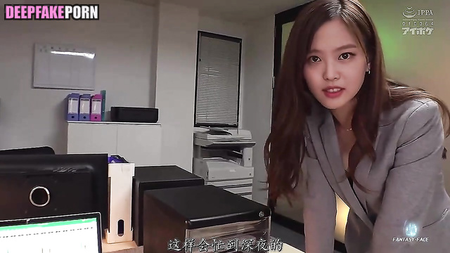 Blowjob under the office table - Jennie Kim fakeapp // 김제니 블랙핑크