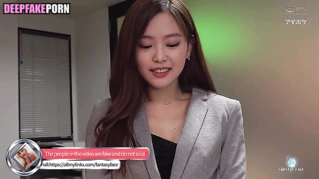 Blowjob under the office table - Jennie Kim fakeapp // 김제니 블랙핑크
