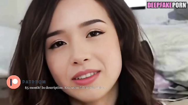 Sexy Pokimane telling you how she wants to saddle your big cock - A.I.