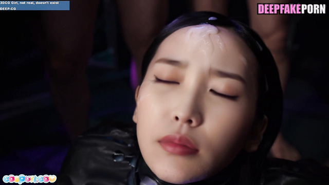 All of guys in this gangbang 한국어 leave cumshot on IU's face Korean 아이유