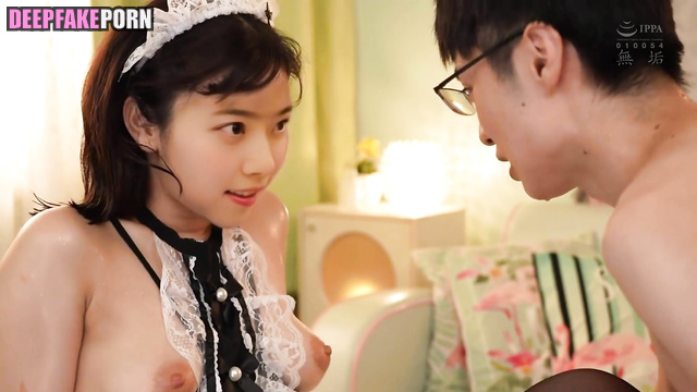 Fake Nanase Nishino (西野七瀬 乃木坂46) got creampie being in panties