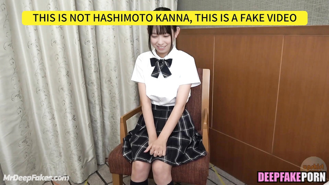 Blowjob with new classmate (橋本 環奈 ディープフェイクビデオ) Kanna Hashimoto A.I.