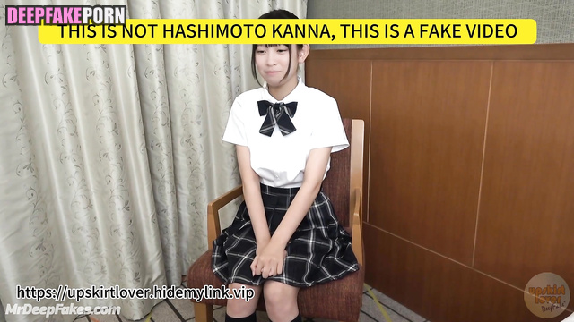 Blowjob with new classmate (橋本 環奈 ディープフェイクビデオ) Kanna Hashimoto A.I.