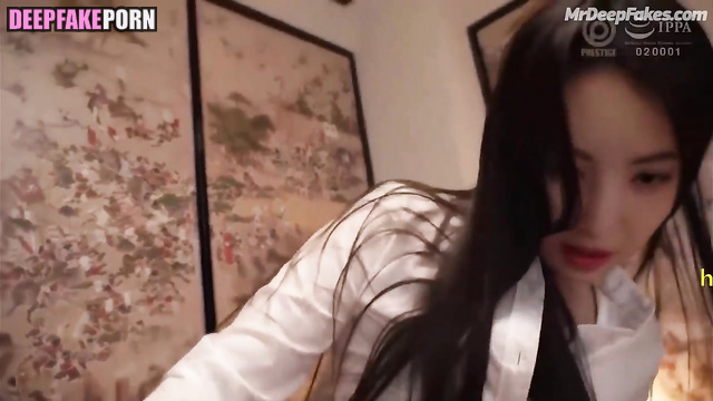 金晨 深度伪造视频 Gina Jin fucked in the office in threesome - real fake