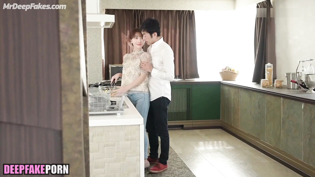 Prelude at a kitchen, Suzu Hirose 広瀬すず 本物の偽物 and guy from dating site ai