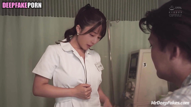 Patient cumed nurse after hot titsjob, ai Satomi Ishihara 石原 さとみ 本物の偽物