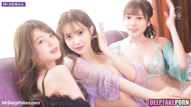 All three girls 性別 IU x Wonyoung x Minju キムミンジュ wants sex with one guy