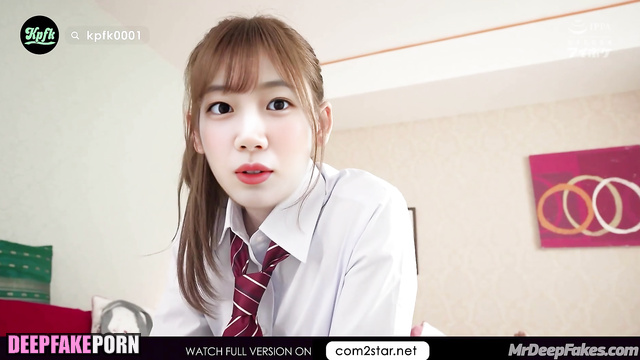 Slutty schoolgirl wanna sex after lessons - ルセラフィム 本物の偽物 - fake Kazuha