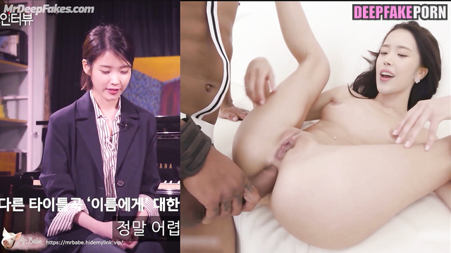 Big black cock is way too big for 아이유 IU's tight anal deepfake 딥페이크