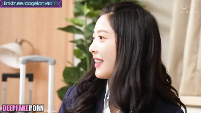 Office babe added viagra to new colleague // ニュージーンズ 本物の偽物 Hanni fakeapp