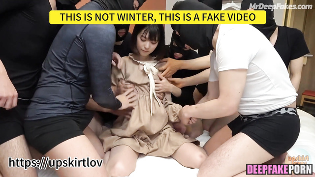(윈터 에스파) rude gangbang in a student campus / Winter deepfake video