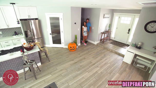 지유 드림캐쳐 JiU with her boy having fun with unknown couple - Halloween ai [PREMIUM]