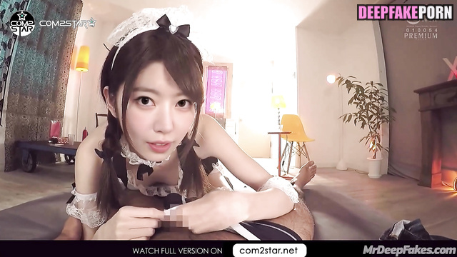 Tiny sexy housemaid making pov handjob (アイズワン セックスシーン) Sakura A.I.