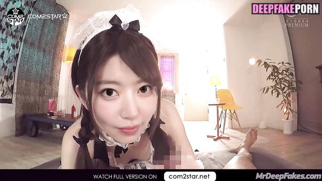 Tiny sexy housemaid making pov handjob (アイズワン セックスシーン) Sakura A.I.