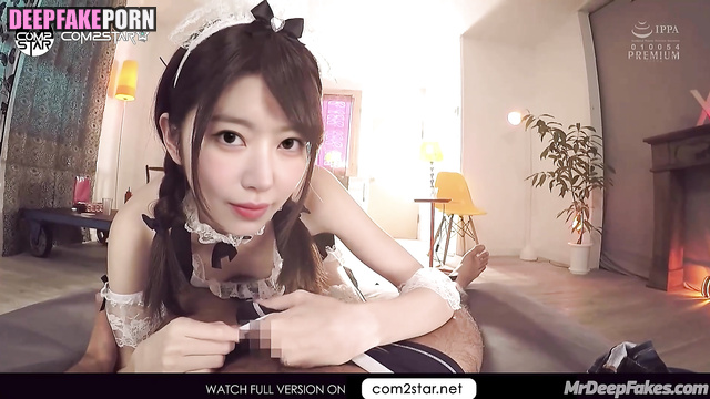 Tiny sexy housemaid making pov handjob (アイズワン セックスシーン) Sakura A.I.