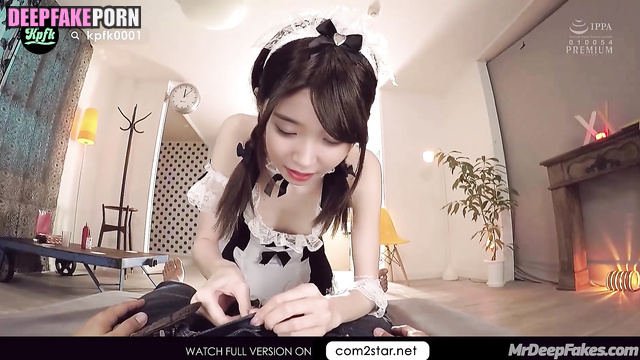 Sexy housemaid earning money on your cock [아이유 연예인 섹스] fake IU