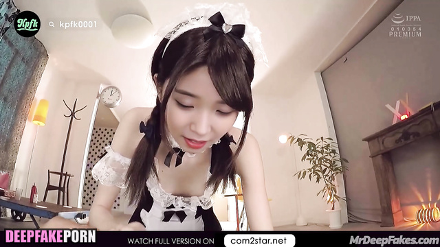 Sexy housemaid earning money on your cock [아이유 연예인 섹스] fake IU
