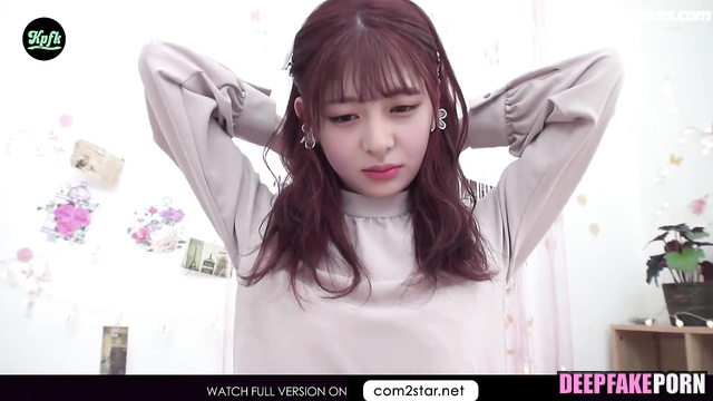 Guy playing with her small nipples / ルセラフィム セックスシーン fake Huh Yunjin