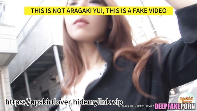 Slutty Yui Aragaki あらがき ゆい 本物の偽物 taking part in gangbang competitions ai