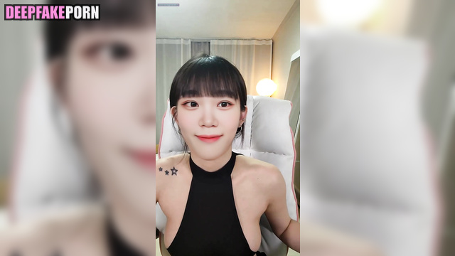 Cute flirt on webcam turned into virtual sex, ai Chaewon アイズワン 本物の偽物 [PREMIUM]