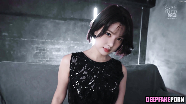 Footjob in black luxury high heels / (은하 비비지) Eunha pov deepfake porn [PREMIUM]