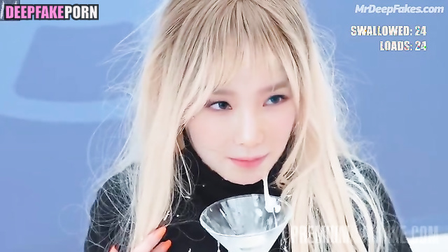 All she wants is to drink a cum // 少女時代 ディープフェイクビデオ Taeyeon face swap