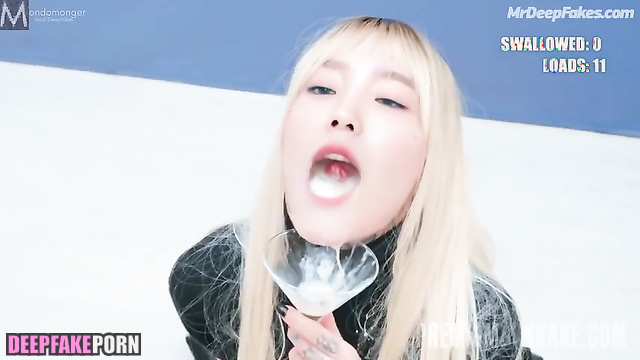 All she wants is to drink a cum // 少女時代 ディープフェイクビデオ Taeyeon face swap