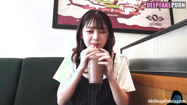 Stranger treated her with bubble tea and fucked, fake Karina 카리나 에스파