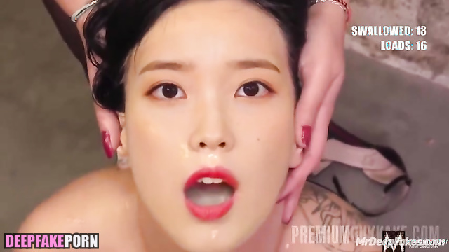 Her pretty red lips were cumed to the fullest / IU (아이유 섹스 테이프) fakeapp