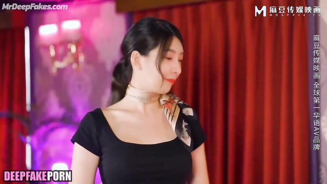 章若楠 深度伪造视频 beauty chinese babe making cool erotic massage, Zhang Ruonan