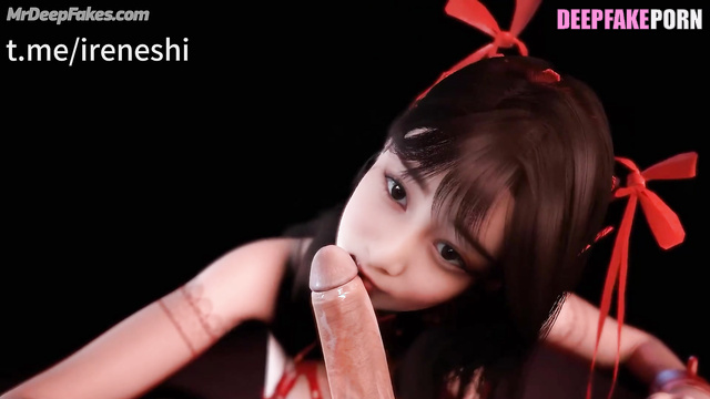 Big dick inside her small and wet mouth - fake Maria Abe 阿部 マリア 本物の偽物