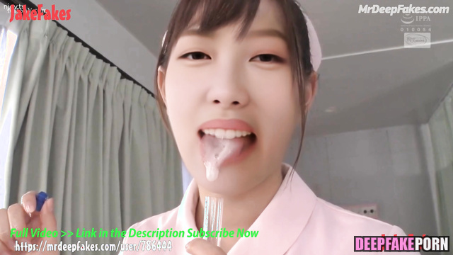 Cute nurse Nayeon (トゥワイス ディープフェイクビデオ) taking care of her patient, A.I.