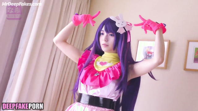 Nogizaka46 日本人 Japanese girl Saito Asuka 齋藤 飛鳥 plays in sexy costume