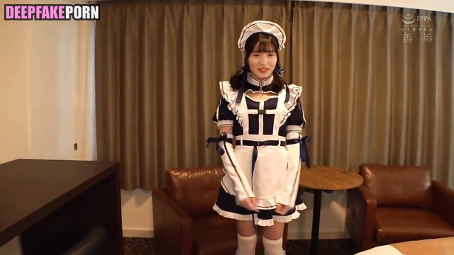 Fake Endo Sakura took off her panties in front of old fart 遠藤 さくら 乃木坂46