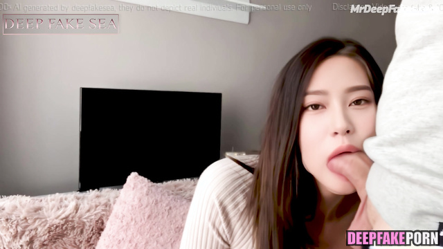 Big & long cock in her cute and small mouth (アイズワン ディープフェイクビデオ) Minju ai