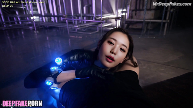 Awesome blowjob in fluorescent suit, Wonyoung pov fakeapp アイヴ セックスシーン