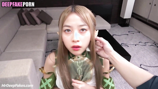 Gorgeous fuck in sexy anime suit (橋本 環奈  ディープフェイクビデオ) Kanna Hashimoto ai