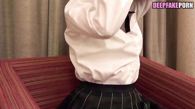 Schoolgirl made adult things / Maria Zhang (张至仪 充满激情的性爱) face swap [PREMIUM]