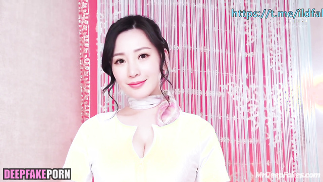 柳岩 Liu Yan wants to seduce me in fishnets 假名人色情片 fake celebrity porn