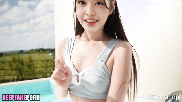 She undressed as a client ordered her, jacuzzi fakeapp / Wonyoung アイヴ ポルノ