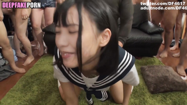 Fake bukkake scene with Yoda Yuki from Nogizaka46 // 与田 祐希 乃木坂46 ディープフェイク エロ [PREMIUM]