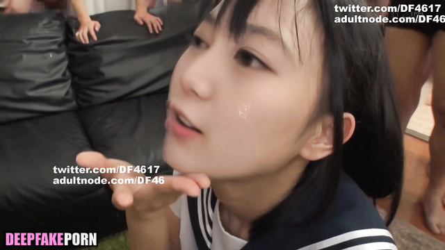 Ikuta Erika face is covered in fresh cum (生田絵梨花 乃木坂46 ディープフェイク エロ) [PREMIUM]