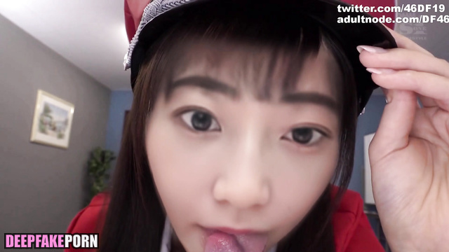 DeepFake blowjob by cute Takeda Rena / 武田玲奈 ディープフェイク エロ [PREMIUM]