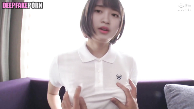 AI j-pop idol Terada Ranze does blowjob on cam / 寺田蘭世 乃木坂46 ディープフェイク エロ [PREMIUM]