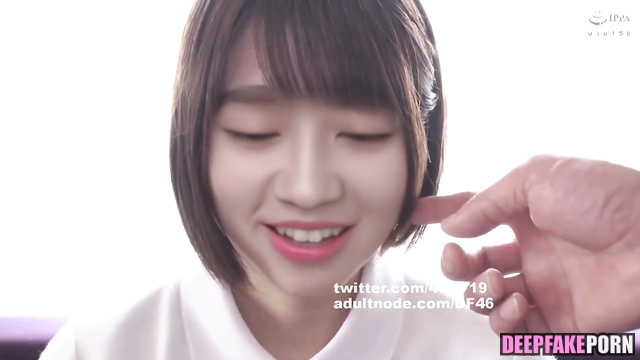 AI j-pop idol Terada Ranze does blowjob on cam / 寺田蘭世 乃木坂46 ディープフェイク エロ [PREMIUM]