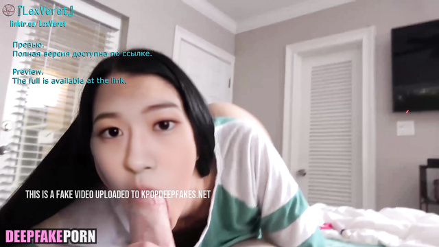 Korean Yujin from (IZ*ONE | IZONE) - uncensored blowjob // 안유진 아이즈원 딥페이크 사까시