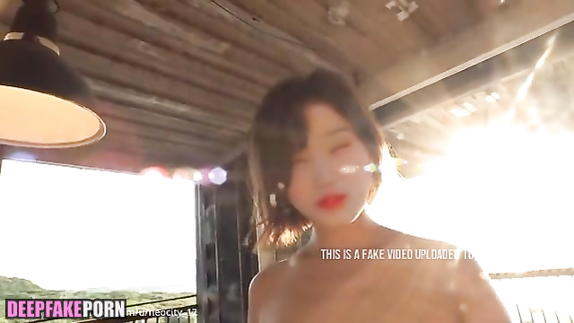 Nasty korean idol Chaewon is teasing you - fake porn // 가짜 포르노 채원 아이즈원