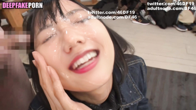 Japanese bukkake session Takeda Rena (武田玲奈 フェイクポルノ) [PREMIUM]