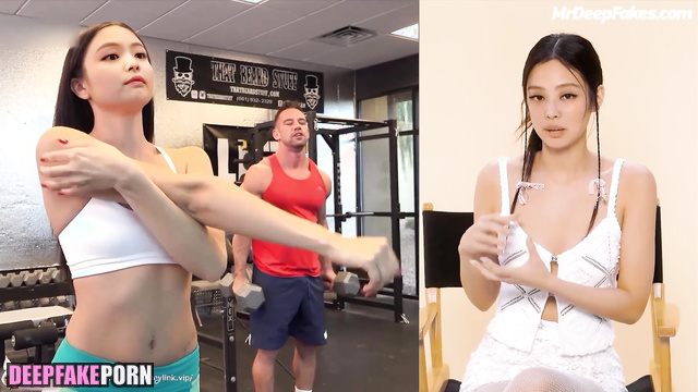 Sweaty fuck with trainer in the gym / 제니 블랙핑크 - Jennie deepfake video
